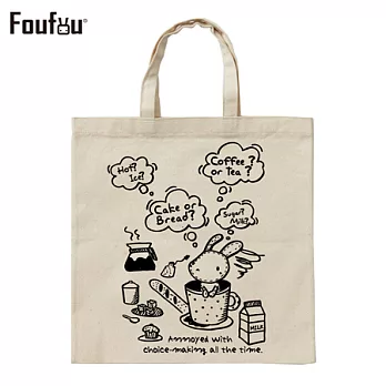 《Foufou》胚布手提袋 -choice making all the time