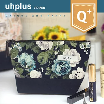 uhplus Q-plus 巧妝包- 薔薇詩篇(優雅藍)