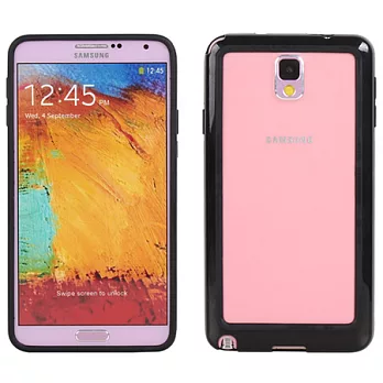 【BIEN】SAMSUNG Note 3 流行亮彩實色保護邊框 (黑)