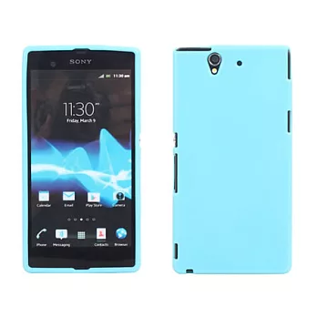 【BIEN】SONY Xperia Z 亮麗全彩軟質保護殼 (粉藍)