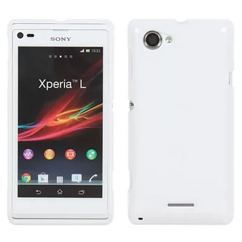 【BIEN】SONY Xperia L 亮麗全彩軟質保護殼 (白)