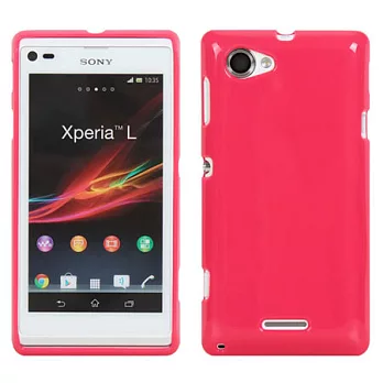 【BIEN】SONY Xperia L 亮麗全彩軟質保護殼 (紅)