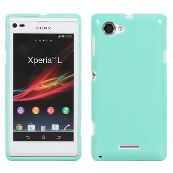 【BIEN】SONY Xperia L 亮麗全彩軟質保護殼 (粉綠)