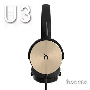 hoomia U3 classic headphones 經典旋轉折疊耳罩式耳機-玫瑰金黑
