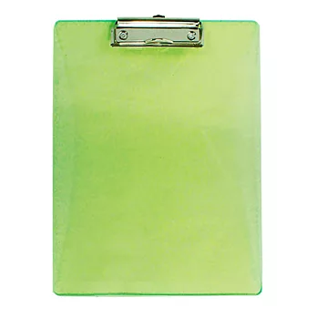 【ABEL】A4彩色透明板夾-直式(綠色)