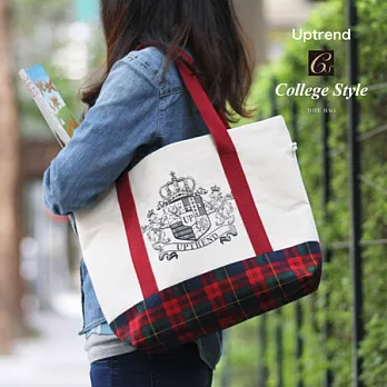 Uptrend College Style TOTE BAG/波隆納Bologna