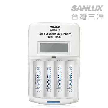 日本Panasonic國際牌eneloop低自放電充電電池組(搭配液晶充電器+3號4入)