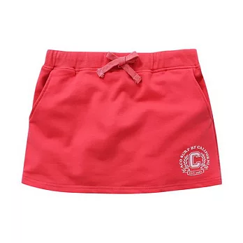 【CACO】CACO SURF．美式休閒．C字燙絨短褲裙(女)S西瓜紅