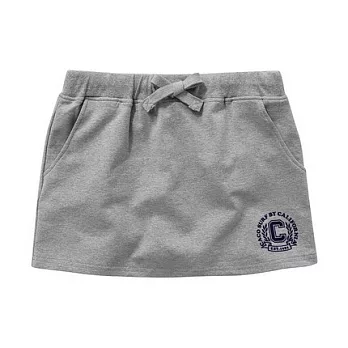 【CACO】CACO SURF．美式休閒．C字燙絨短褲裙(女)M麻灰