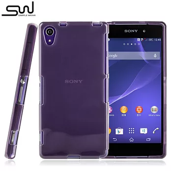 SIMPLE WEAR SONY XPERIA Z2 專用TPU 保護套 - 透紫