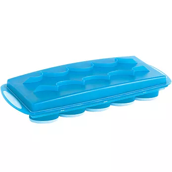 《MASTRAD》附蓋按壓製冰盒(藍)