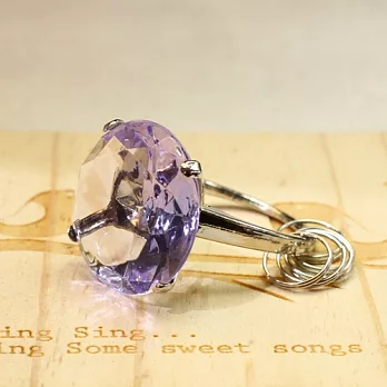 粉紫色戒指形狀小玩物‧輕靈之森手工療癒系