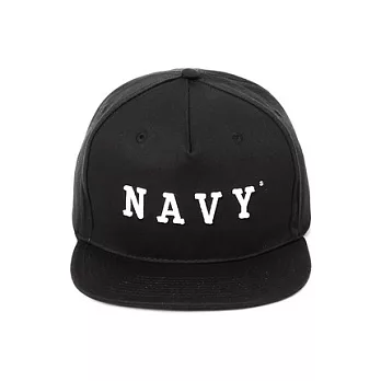 【CACO】NAVY．獨家經銷．立體繡字棒球帽黑