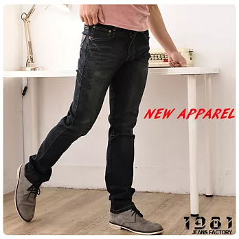 1981牛仔褲.重針雙車縫經典修身小直筒.台灣製_2301#M藍色