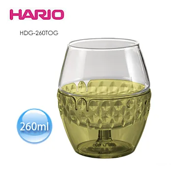 HARIO 雙層綠隔熱杯260ml HDG-260TOG