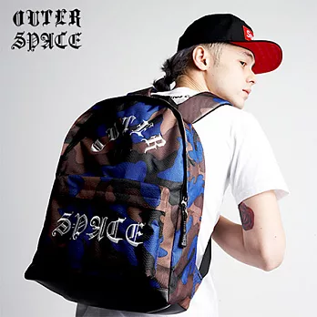 OUTERSPACE 歌德字LOGO包 五色(桃紅/藍迷彩)迷彩色