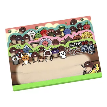 《SAKAMOTO》菇菇栽培研究室造型便條本(樹幹)