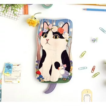 Jetoy,choo choo甜蜜貓娃娃造型萬用包_Secret night