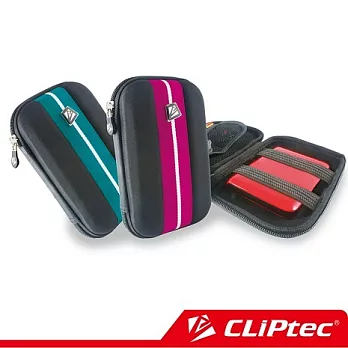 CLiPtec外接式硬碟/行動電源多功能保護套酒紅色
