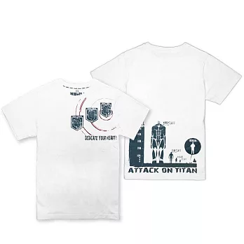 進擊的巨人-潮流T-shirt(可公開情報白)M白