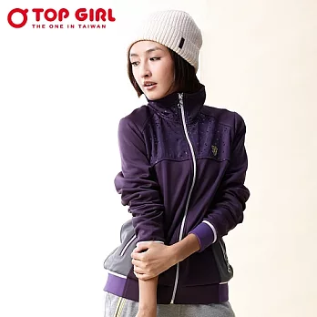 【TOP GIRL】戶外休閒防風運動外套L紫