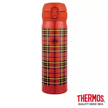 【THERMOS膳魔師】極超輕 不鏽鋼真空保溫瓶0.5L(JNL-500-FRP)FRP (紅色)