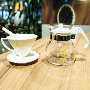 【KONO珍藏限量】哈亞咖啡彩色繽紛濾器組(WH白)