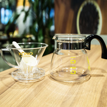 【KONO經典款】哈亞咖啡彩色濾器組(透明)3~4人用