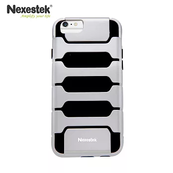 Nexestek 運動款全包覆手機保護殼 - Apple iPhone 6 PLUS (5.5吋) 專用極光銀/黑