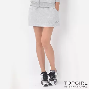 TOP GIRL-小斗篷連帽套裝-下身S灰