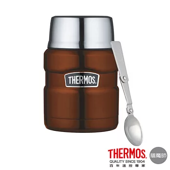 【THERMOS 膳魔師】不鏽鋼真空保溫食物罐 0.47L(SK3000CP)CP(咖啡色)
