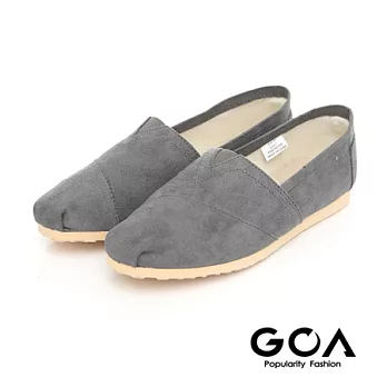 GOA 率性素面拼接輕便鞋38灰色