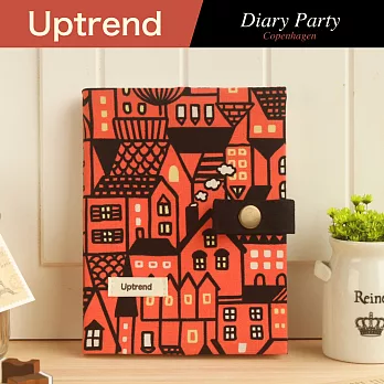 Uptrend Fabric Diary 布手帳│愛在哥本哈根‧童話紅