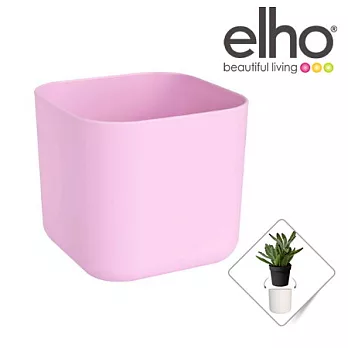 elho荷蘭時尚園藝花盆器 : b. 質感方 花器 16cm 復古粉