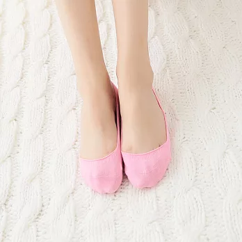 蒂巴蕾動身體 無痕foot cover隱型襪--素面桃紅