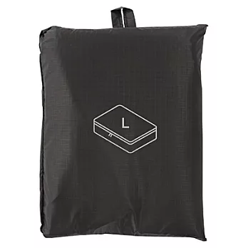 [MUJI 無印良品]滑翔傘布旅行分類可折收納袋/大.黑