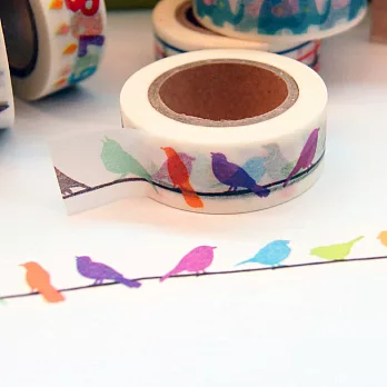 TROMSO簡單生活紙膠帶-彩色鳥
