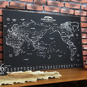 環遊世界記錄海報世界地圖-科幻版
