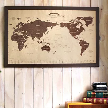 環遊世界記錄海報世界地圖-原色版