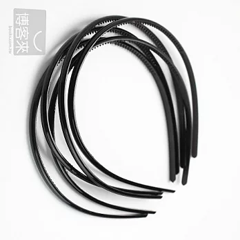 dadaisuon 奶油風髮箍0.4cm(1支入)*全黑*