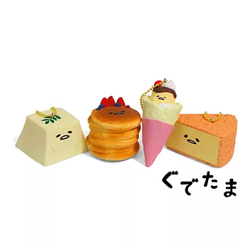 《Sanrio》蛋黃哥泡棉材質造型吊鍊(起司蛋糕)
