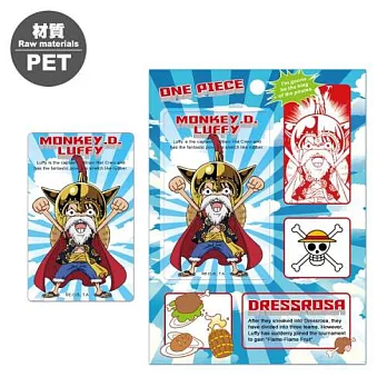 航海王-卡片貼紙(PET)A款(魯)
