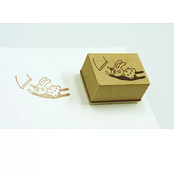 針線球印章_空中飛兔