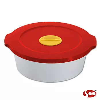 【S.E.E.】Breere 保鮮盒（紅/480ML/圓形)