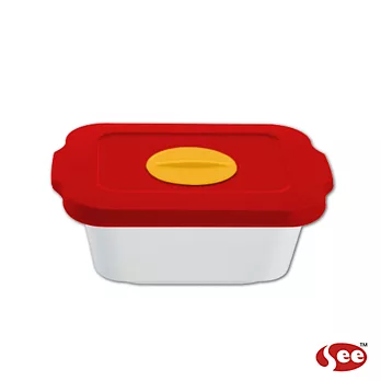 【S.E.E.】Breere 保鮮盒（紅/160ML/方形)