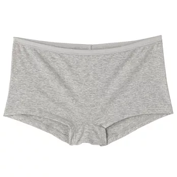 [MUJI 無印良品]女有機棉混彈性無側縫平口內褲灰色SS灰色