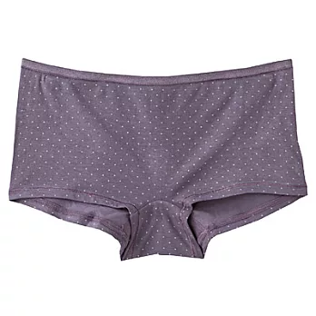 [MUJI 無印良品]女有機棉混彈性無側縫平口內褲煙燻紫紋樣SS煙燻紫紋樣