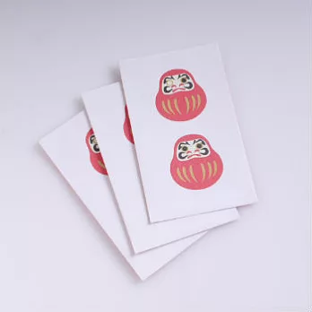 【和紋】日式和風紙袋3入(達摩不倒翁)