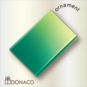《Donaco 多納客》日本製 Ornament 炫彩名片盒(綠黃)