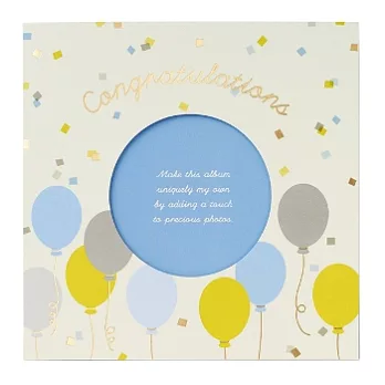 【MARK’S】Decorap 單頁相本卡片_Congratulation(藍)